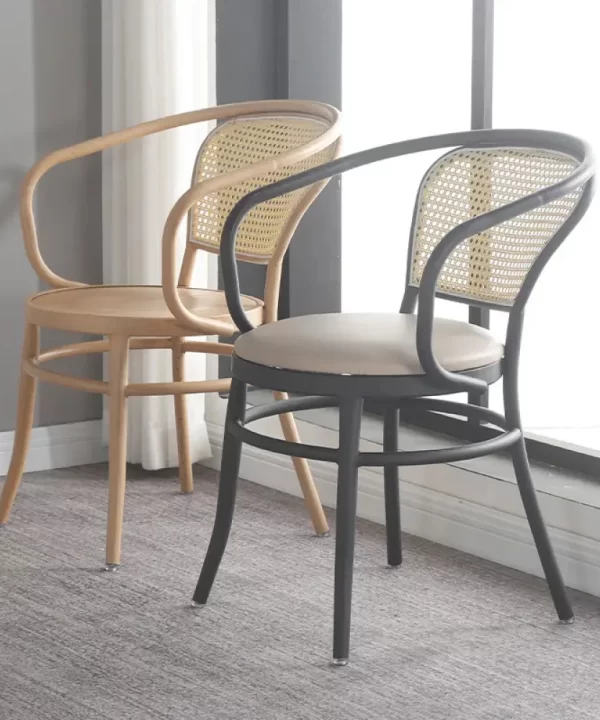 Calvin dark restaurant dining chair - Image 5