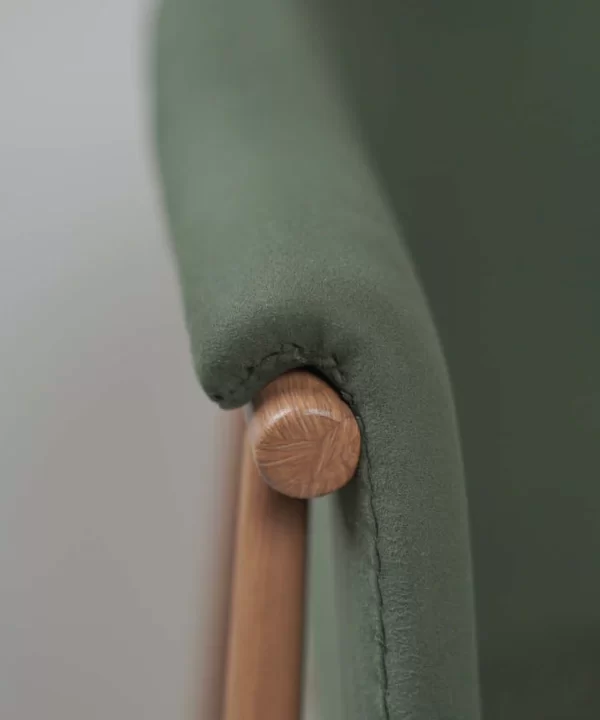 Fiza Green Metal Cafe Chair - Image 2