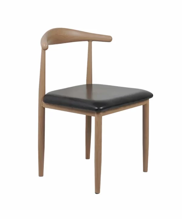 Hansa Light - Metal Restaurant Chair with Wooden Finish - Image 6