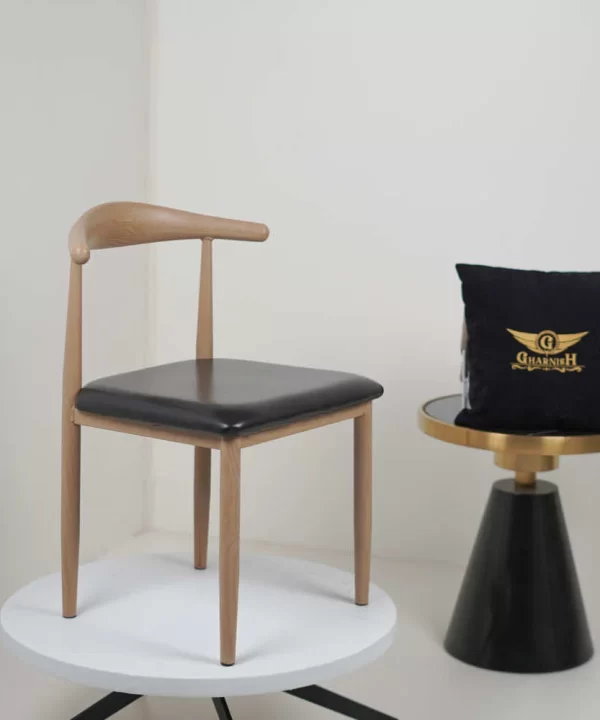 Hansa Light - Metal Restaurant Chair with Wooden Finish - Image 4