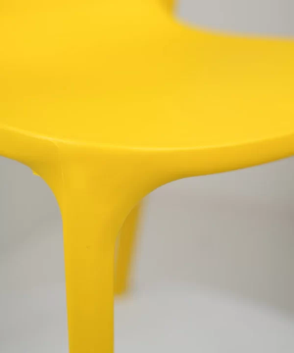 NEW Milan PVC Cafe Chairs Premium in Yellow color - Image 5