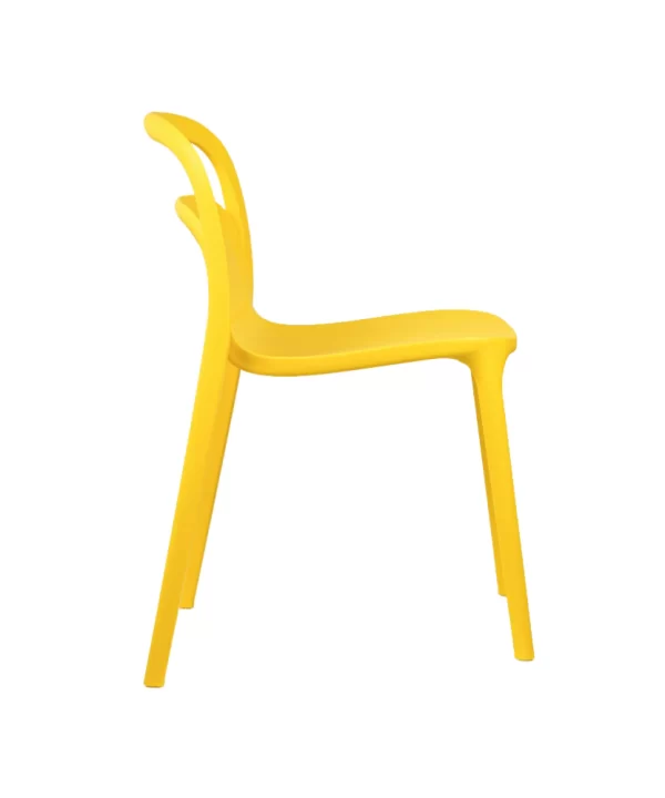 NEW Milan PVC Cafe Chairs Premium in Yellow color - Image 4