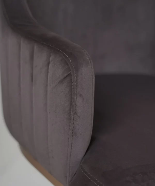 OG Dining Chairs With PVD Rose Gold Dark Grey - Image 3