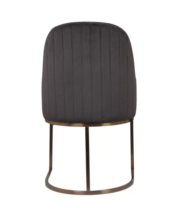 OG Dining Chairs With PVD Rose Gold Dark Grey - Image 2