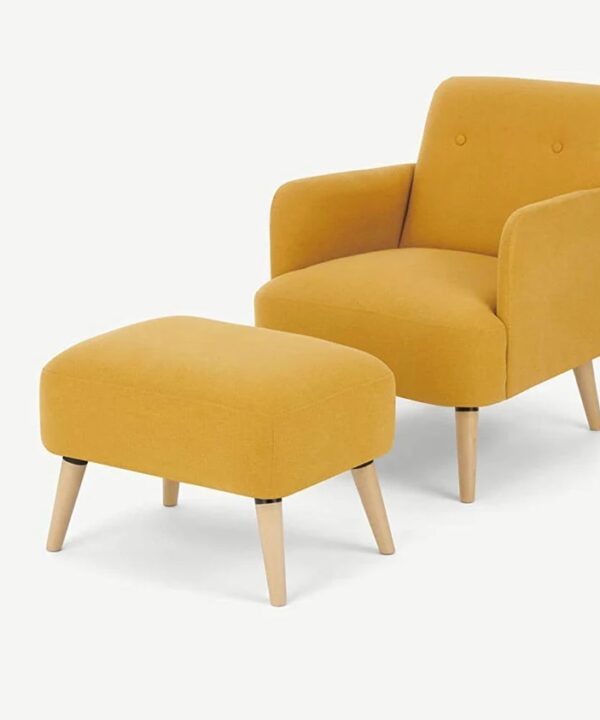 Gharnish Yello Lounge Chair with Foot Rest GHWC010
