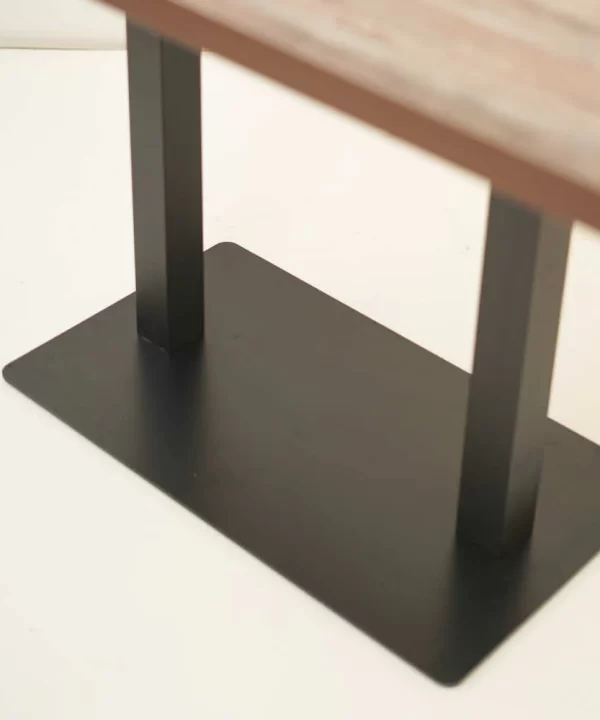 Icon MS Double Pillar Table Base Wooden Top - Image 3