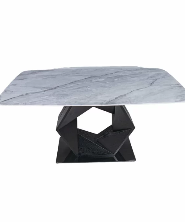Oliva Black 6 Seater Dining Table