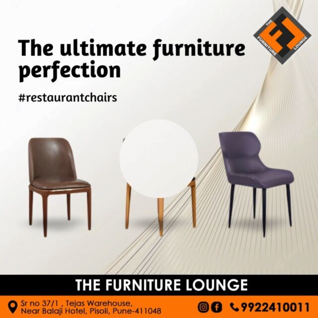 Seating that speaks sophistication! ✨
From chic designs to ultimate comfort, our restaurant chairs are the perfect match for your dining space. Upgrade your vibe today! 🍴
-
📌Visit us at Sr no 37/1, Tejas Warehouse, Near Balaji Hotel, Pisoli, Pune-411048
📞 Call us: 9922410011
📍 Step into The Furniture Lounge in Pune.
-
-
-
-
-
-
#TheFurnitureLounge #RestaurantChairs #ElegantSeating #StyleMeetsComfort #DiningPerfection #ModernInteriors #RestaurantVibes #SeatingRedefined #ModernFurniture #DiningElegance #StyleAndDurability